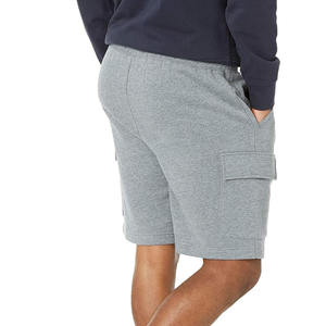 OEM Streetwear 100% Cotton Fleece Custom Logo <b>Men</b> Gym <b>Shorts</b> 5 Inch Workout Sports French Terry <b>Cargo</b> gym <b>Shorts</b> - Product Image 3