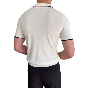 T-shirt polo élégant à design personnalisé Chemises polo d'été 100% coton de qualité supérieure Chemises polo 2025 à col montant pour hommes - Product Image 2