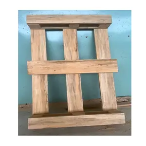 顶级批发价格合适的矩形木托盘木材床层/工业用途越南品牌
