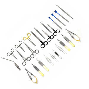 Ensemble d'instruments de blepharoplastie manuels en acier inoxydable de haute qualité, chirurgie des paupières, certifié CE, certifié ISO13485, classe I - Product Image 3