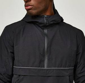 Chándal cortavientos con capucha de alta calidad para hombre, ropa de calle transpirable, fácil de lavar, logotipo personalizado para otoño - Product Image 3