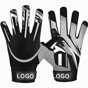 Gants de football américain de haute qualité imprimés sur mesure avec poignées Concevez votre propre logo - Product Image 4