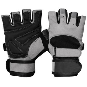 Unisex Sports Gym <b>Weight</b> Lifting <b>Gloves</b> Anti-Slip Half Finger Nylon Velcro Closure for Fitness <b>Training</b> - Product Image 4