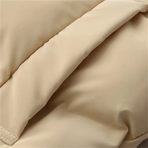 2024 principios de otoño, chaleco acolchado sin mangas para mujer, Color sólido, cuello levantado, cremallera, ligero, informal, a la moda, prendas de vestir exteriores que combinan con todo - Product Image 4