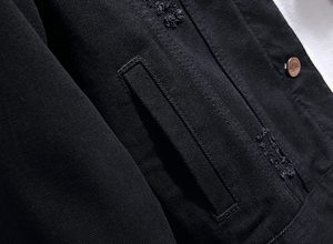Custom Made Men's <b>Denim</b> <b>Jacket</b> 100% Cotton <b>Denim</b> <b>Jacket</b> for Men Plus Size <b>denim</b> <b>jacket</b> for men - Product Image 5