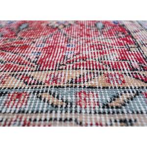 Alfombra de Lana Anudada a Mano Estilo Vintage, Diseño Floral Rojo y Naranja, Estilo Boho para Decoración de Sala de Estar, Alfombra de Pasillo 9x12 -Pae-2378 - Product Image 3
