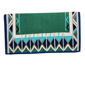 Couverture de selle occidentale en laine lourde pour chevaux Tapis de cheval de travail durable pour ranch d'équitation de piste conçu pour un confort optimal - Product Image 1