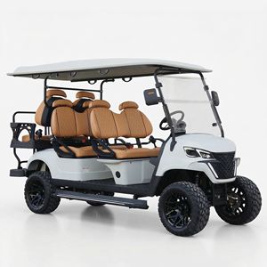 Carrito de Golf Eléctrico de 6 Plazas, Batería de Litio de 210 Ah, Motor de 5 kW, Autonomía de 70 Millas, Carrito Utilitario LSV con Pantalla LCD, Bluetooth y CarPlay - Product Image 1