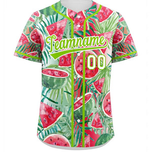 Jersey de béisbol y softbol personalizable, tejido transpirable de secado rápido, camiseta de béisbol impresa por sublimación personalizada - Product Image 6