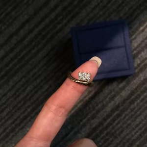 Igi แหวนหมั้นเพชรสำหรับ VS1โรแมนติค14K สีเหลืองทองสำหรับ1CT ได้รับการรับรองจากโรงงาน - Product Image 4