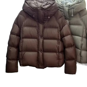 เสื้อแจ็คเก็ตผ้าฝ้ายบุใยสังเคราะห์สำหรับผู้หญิงปี 2026 เสื้อโค้ทผ้าฝ้ายแบบสั้นมีฮู้ดทรงหลวมสไตล์เกาหลี เสื้อพาร์กาผู้หญิงแบบเรียบ เสื้อแจ็คเก็ตพัฟเฟอร์สำหรับผู้หญิง - Product Image 1