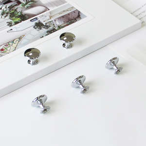 Poignée de porte rectangulaire moderne en alliage de zinc, finition chromée polie, quincaillerie pour armoire de cuisine, salle à manger, chambre à coucher, salon, tiroir - Product Image 2