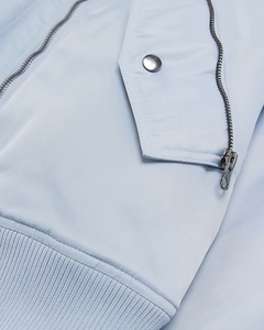Chaqueta Bomber Personalizada para Hombre 2026, Azul Casual, Corte Regular, Impermeable, Nailon y Poliéster, Cierre de Cremallera, Cuello Alto, Invierno, Servicio OEM - Product Image 5