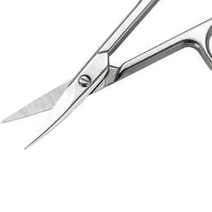 Customizable Logo Manicure Scissors with Extra Fine Curved Stainless Steel New <b>Cuticle</b> Sharp Eyebrow & Eyelash Scissors - Product Image 4