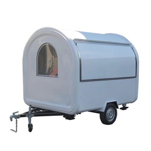 Mini Food Truck Edelstahl mit Restaurant 280cm Ausrüstung 220V Arbeitsraum Custom Outdoor Trailer 2 Rad Einfache Reinigung - Product Image 1