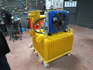 แม่เหล็กไฟฟ้ากำลังสูง 17 กิโลวัตต์ ระบายความร้อนด้วยน้ำมัน สำหรับงานหนัก อุตสาหกรรมยกของ งานเหมือง รีไซเคิล งานหล่อชิ้นส่วน - Product Image 4