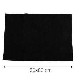 Chenille <b>Bath</b> <b>Mat</b> 50x80 cm <b>Black</b> - Product Image 2