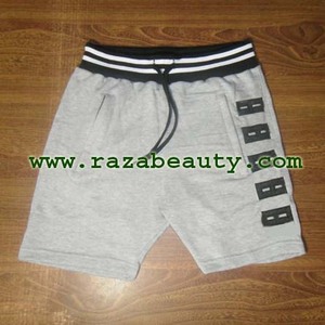 Pantalones cortos de verano transpirables ecológicos de estilo callejero para hombre, bolsillo con cremallera lateral, logotipo personalizado, lona de algodón 100%, patrón sólido - Product Image 4