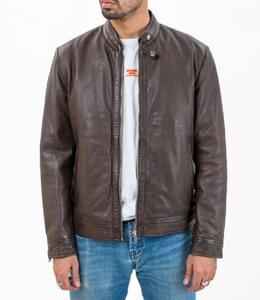 Latest <b>Men's</b> Premium Quality Leather Jacket Fashionable <b>Sheepskin</b> Leather Jacket Winter Motorcycle Racing bomber jacket <b>men</b> - Product Image 1