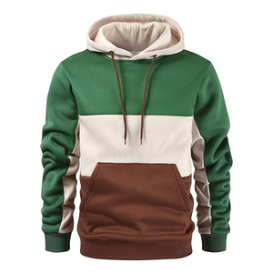 Sweat à capuche Streatwear régulier pour hommes avec coton épais et sweat à capuche imprimé bouffant à broderie personnalisée également disponible - Product Image 1