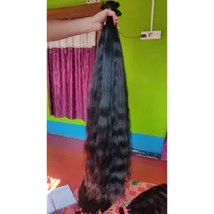 Rambut manusia gelombang air massal untuk mengepang tanpa pakan kepang ekstensi bundel basah dan bergelombang Brasil 1 buah/lot ekstensi rambut