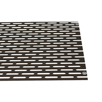 Panneau de mur rideau en aluminium perforé rond anodisé bronze PVDF de 2 mm, 3 mm, 4 mm, taille personnalisée pour écran de séparation extérieur