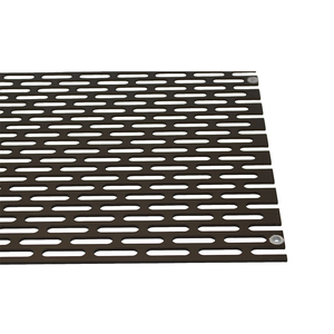 <span class=keywords><strong>Panneau</strong></span> de mur rideau en <span class=keywords><strong>aluminium</strong></span> perforé rond anodisé bronze PVDF de 2 mm, 3 mm, 4 mm, taille personnalisée pour écran de séparation extérieur - Product Image 5