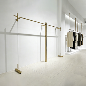 Perchero de Ropa Moderno de Estilo Industrial, Perchero de Pie Simple para Tienda de Ropa, Combinación de Perchero de Pared - Product Image 1