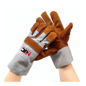 Gants de sécurité du fabricant en cuir fendu avec paume renforcée pour le travail - Product Image 1