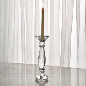 Unique White <b>Glass</b> <b>Candle</b> <b>Holder</b> Modern Artistic Shape Elegant Table Accent For Home Decor Bedroom Living Room And Dining Space - Product Image 1