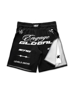 Shorts de boxe et MMA personnalisés imprimés par transfert thermique, nouveau design léopard, arts martiaux, unisexe, légers, personnalisables, vente chaude - Product Image 1