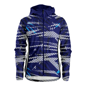 100% Nylon printemps course veste capuche avant Logo imperméable respirant coupe-vent extérieur Style décontracté pour vêtements d'extérieur - Product Image 1