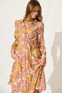 เดรสแม็กซี่พิมพ์ลายดอกไม้สไตล์โบโฮสำหรับผู้หญิงไซส์ XL ชุดเดรสยาวผ้าคอตตอนผ้าทอลำลองหรูหราพิมพ์ลายดิจิตอลปักลายธรรมชาติฤดูร้อน - Product Image 4