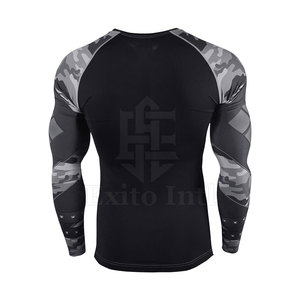 เสื้อยืดคอกลมแขนยาวทรงปกติผ้าฝ้ายคุณภาพสูงพิมพ์ลายโลโก้ตามสั่งแบบซับลิเมชั่น แห้งเร็ว ระบายอากาศได้ดี สำหรับผู้ชาย - Product Image 5