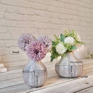 Vase à fleurs en fer artisanal de style côtier fait à la main avec finition or brillant pour le style intérieur et événementiel - Product Image 6
