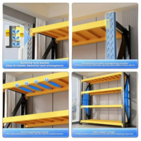 Étagère de rangement multi-niveaux robuste vert militaire avec structure en acier renforcé pour munitions et fournitures de casernes