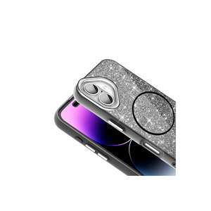 Coque de protection Netzy Luxury Sparkling SAFA Okso compatible MagSafe, étui pailleté pour iPhone 16 Plus, silicone One Plus Nord - Product Image 6