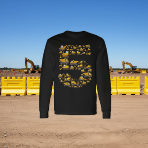 Camiseta de Manga Larga con Diseño de Camión de Construcción, Excavadora, Bulldozer, para Niños de 5 Años, Producto Promocional - Product Image 3