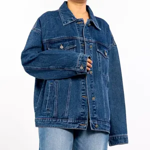 Chaqueta vaquera de alta calidad con un solo botón para mujer, chaqueta vaquera para mujer, Chaquetas vaqueras para mujer - Product Image 6