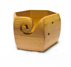 Cuenco de hilo de madera de diseño hecho a mano Cuenco de tejer de diseño único Calidad increíble Diseño personalizado Producto más vendido - Product Image 1