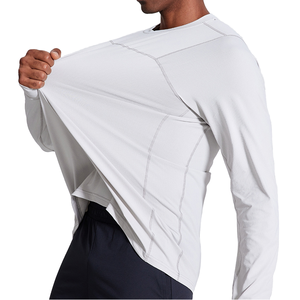 Camiseta Deportiva de Manga Larga para Hombre con Orificios para los Pulgares, Cómoda, Transpirable y que Absorbe la Humedad - Product Image 4