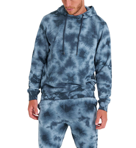 Sweat à capuche streetwear 100% coton molletonné, hiver, délavé à l'acide, vintage, logo personnalisé, coupe oversize, effet délavé au soleil - Product Image 3