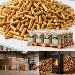 Pellets de Madera de Tailandia, Empaque de 40 kg, Combustible Renovable de Bajas Emisiones - Product Image 3