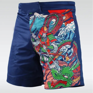 กางเกงขาสั้น MMA ของผู้ชายน้ำหนักเบาเอวยางยืดดีไซน์ลำลองออกแบบโลโก้ได้ตามต้องการ - Product Image 2