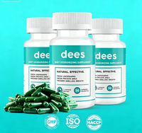 Capsules de déodorant corporel au chlorophylline de sodium et de cuivre en gros sous marque privée pour adultes - Soutien immunitaire et complément beauté