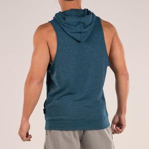 Design Fashion <b>Men</b> Sleeveless Custom Hoodies Gym Fitness Wear Stringer Workout Hoodies Adult <b>Mens</b> Hoodie <b>Pullover</b> - Product Image 4