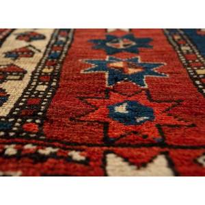 Aalam Hand Knotted Wool Rugs in <b>Red</b> & Orange Geometric Pattern for Home Use-Paem-33 - Product Image 3