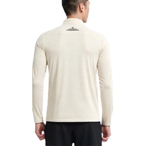 OEM Workout Apparel Supplier Muscle Fit Quick Dry Sweat Absorption Nylon Terry Made Athletic Pullovers 1/4 Zipper Gym Jacket <b>Set</b> - Product Image 2