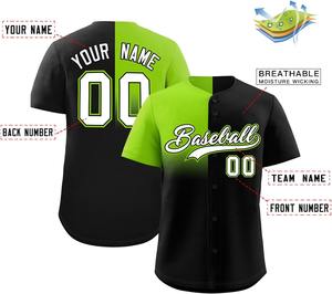 Camiseta de béisbol para jóvenes/adultos con malla transpirable allover sublimación impresión color contraste rendimiento ajuste fábrica OEM - Product Image 4