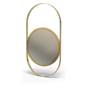 Modern Minimalist <b>Silver</b> Round Wall <b>Mirror</b> Eco-Friendly Lightweight Handmade Home Decor for Wedding Living Foyer Entryway - Product Image 3